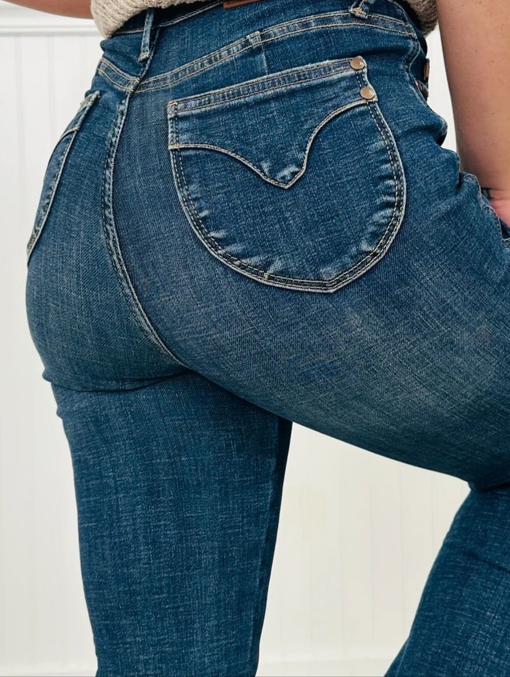 Judy Blue Dark Blue Boot-Cut Jeans - Picture 2 of 4